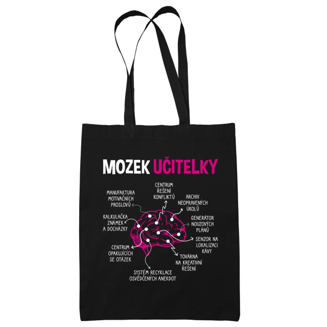 Mozek učitelky - taška s potiskem