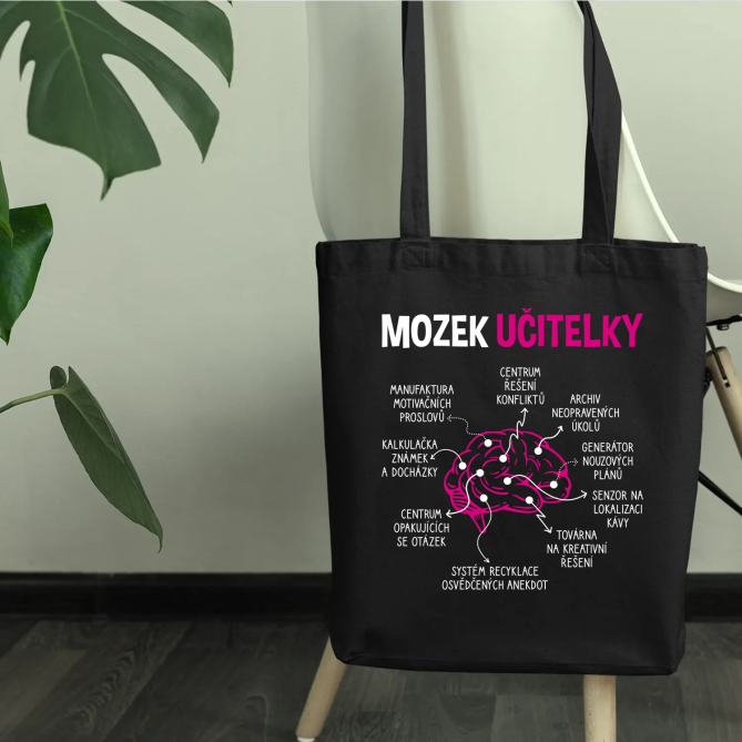 Mozek učitelky - taška s potiskem