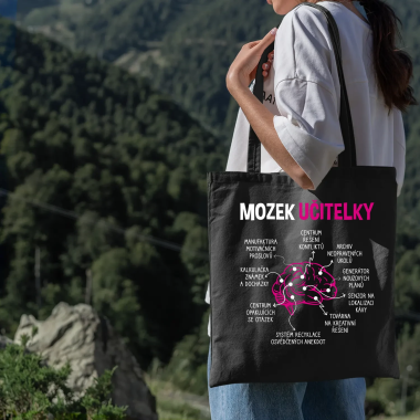Mozek učitelky - taška s potiskem