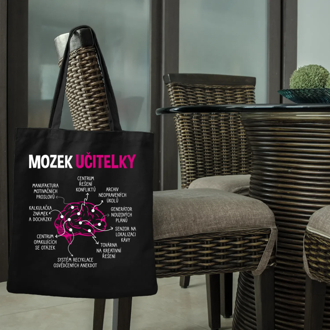 Mozek učitelky - taška s potiskem
