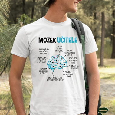 Mozek učitele - pánské tričko s potiskem