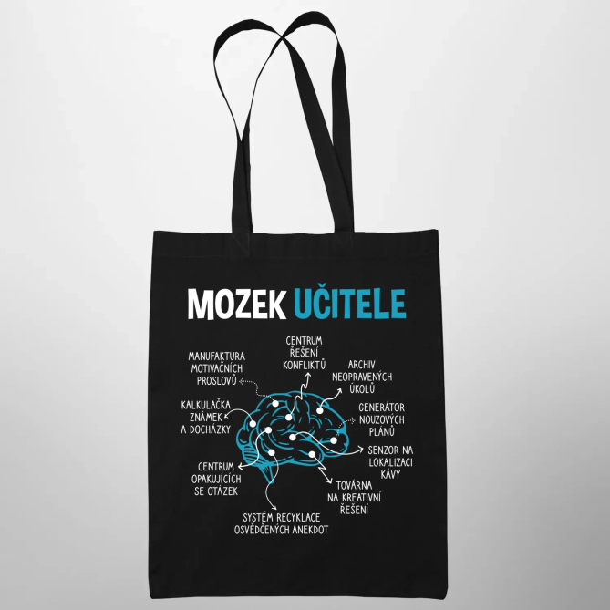 Mozek učitele - taška s potiskem