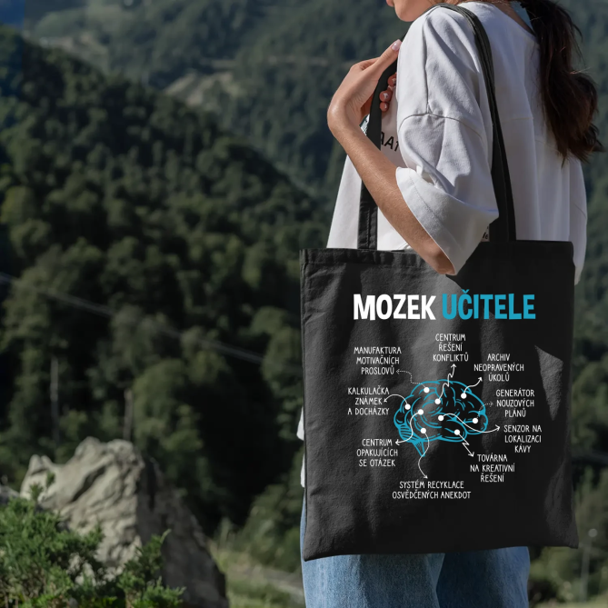 Mozek učitele - taška s potiskem