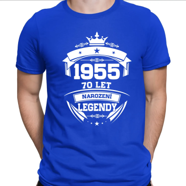 1955 Narození legendy 70 let - pánské tričko s potiskem
