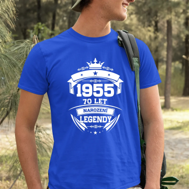 1955 Narození legendy 70 let - pánské tričko s potiskem