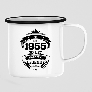 1955 Narození legendy 70 let - keramický smaltovaný hrneček s potiskem