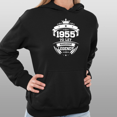 1955 Narození legendy 70 let - dámská mikina