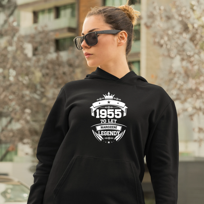 1955 Narození legendy 70 let - dámská mikina