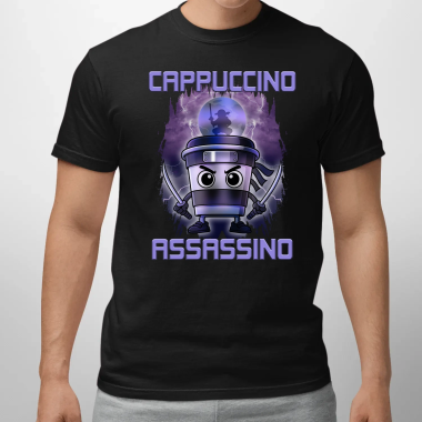 Cappuccino Assassino - Italian Brainrot - pánské tričko s potiskem