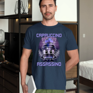 Cappuccino Assassino - Italian Brainrot - pánské tričko s potiskem