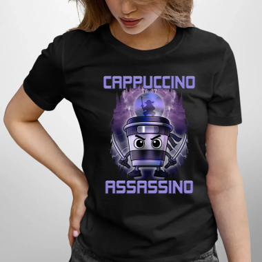 Cappuccino Assassino - Italian Brainrot - dámské tričko s potiskem