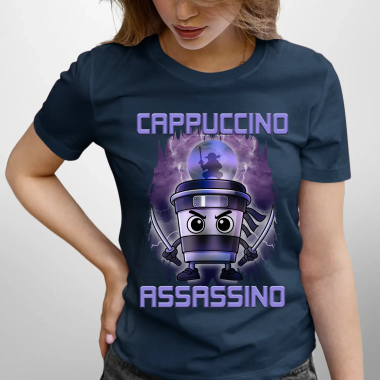 Cappuccino Assassino - Italian Brainrot - dámské tričko s potiskem