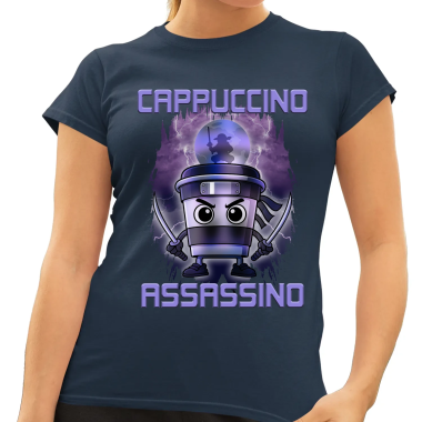 Cappuccino Assassino - Italian Brainrot - dámské tričko s potiskem