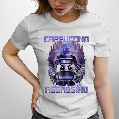 Cappuccino Assassino - Italian Brainrot - dámské tričko s potiskem