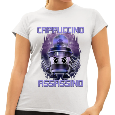 Cappuccino Assassino - Italian Brainrot - dámské tričko s potiskem