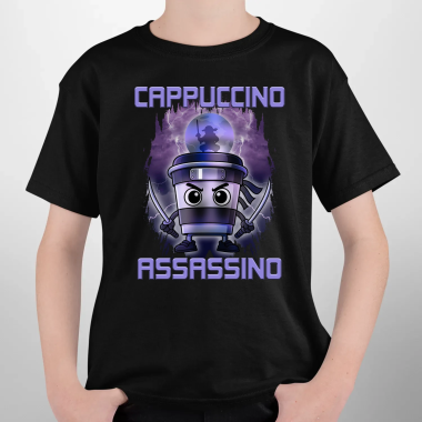Cappuccino Assassino - Italian Brainrot - dětské tričko s potiskem