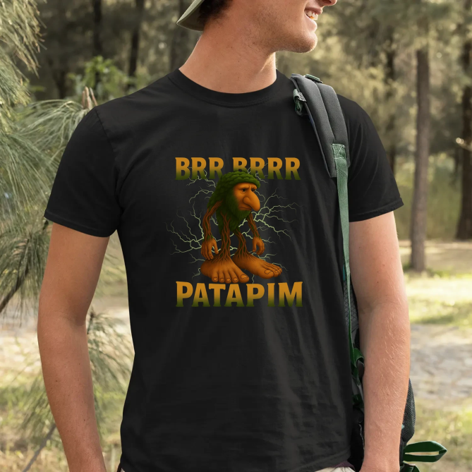 Brr brr patapim - Italian Brainrot - pánské tričko s potiskem