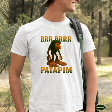 Brr brr patapim - Italian Brainrot - pánské tričko s potiskem