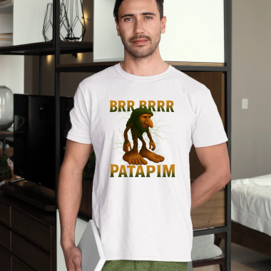 Brr brr patapim - Italian Brainrot - pánské tričko s potiskem
