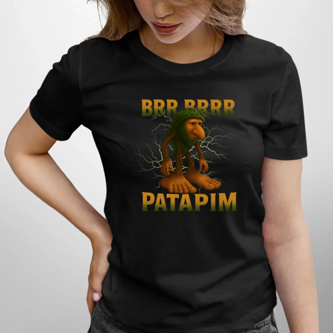 Brr brr patapim - Italian Brainrot - dámské tričko s potiskem