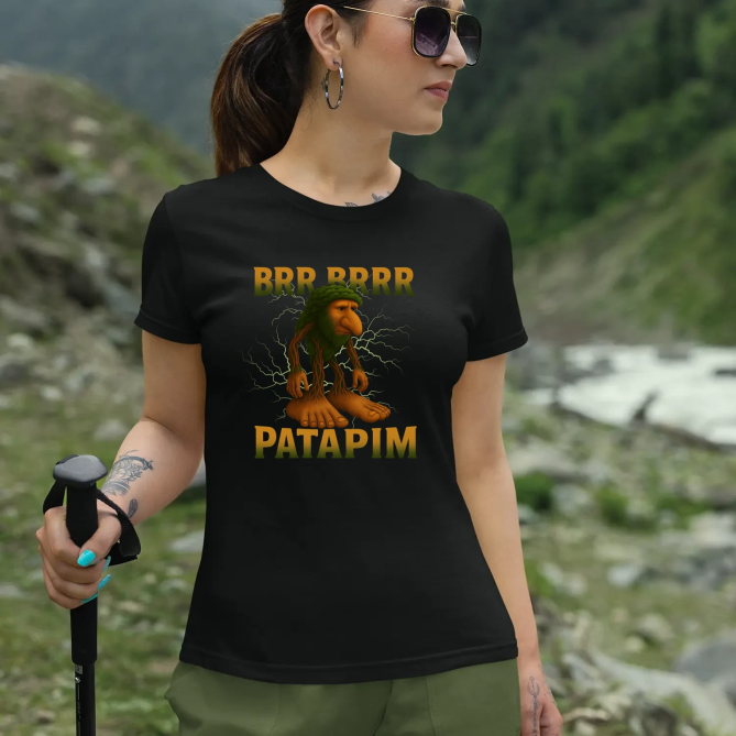 Brr brr patapim - Italian Brainrot - dámské tričko s potiskem