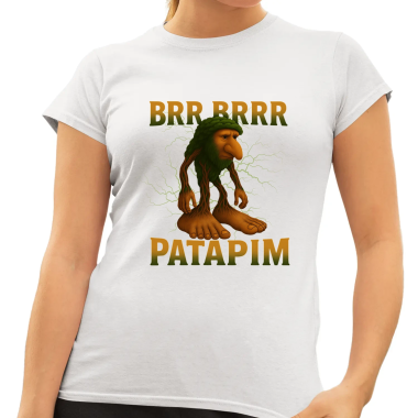 Brr brr patapim - Italian Brainrot - dámské tričko s potiskem