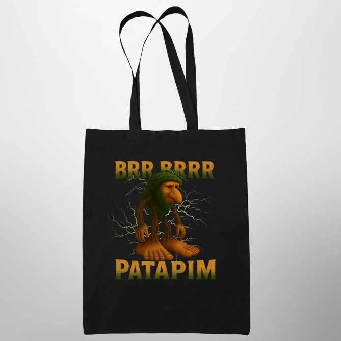 Brr brr patapim - Italian Brainrot - taška s potiskem