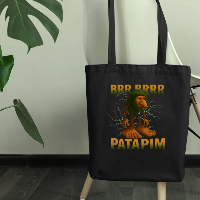 Brr brr patapim - Italian Brainrot - taška s potiskem