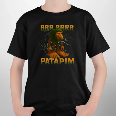 Brr brr patapim - Italian Brainrot - dětské tričko s potiskem