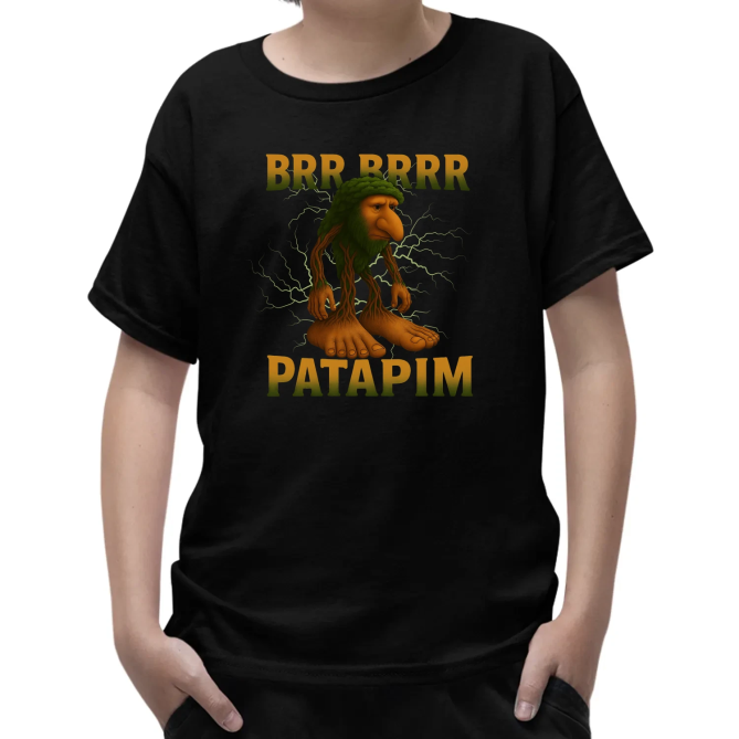 Brr brr patapim - Italian Brainrot - dětské tričko s potiskem