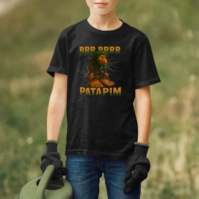Brr brr patapim - Italian Brainrot - dětské tričko s potiskem