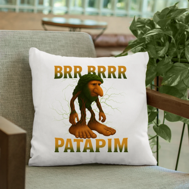 Brr brr patapim - Italian Brainrot - polštář s potiskem