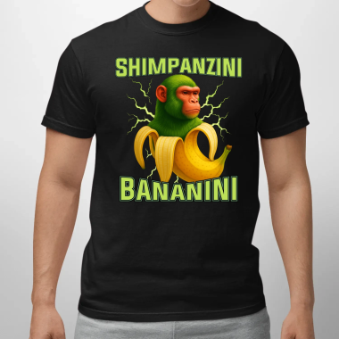 Shimpanzini bananini - Italian Brainrot - pánské tričko s potiskem