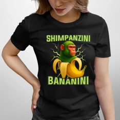 Shimpanzini bananini - Italian Brainrot - dámské tričko s potiskem
