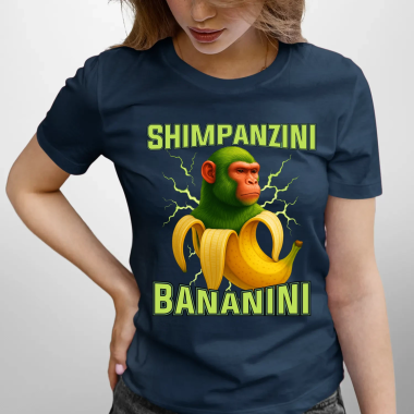 Shimpanzini bananini - Italian Brainrot - dámské tričko s potiskem
