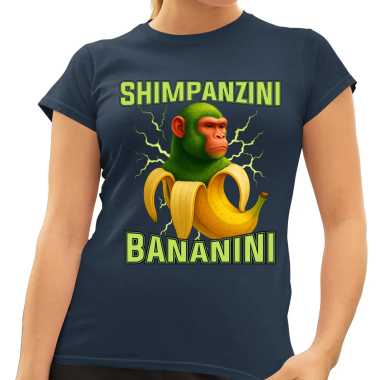 Shimpanzini bananini - Italian Brainrot - dámské tričko s potiskem