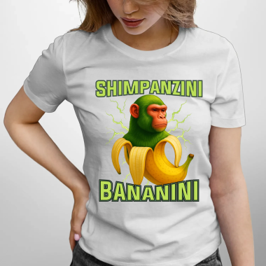 Shimpanzini bananini - Italian Brainrot - dámské tričko s potiskem