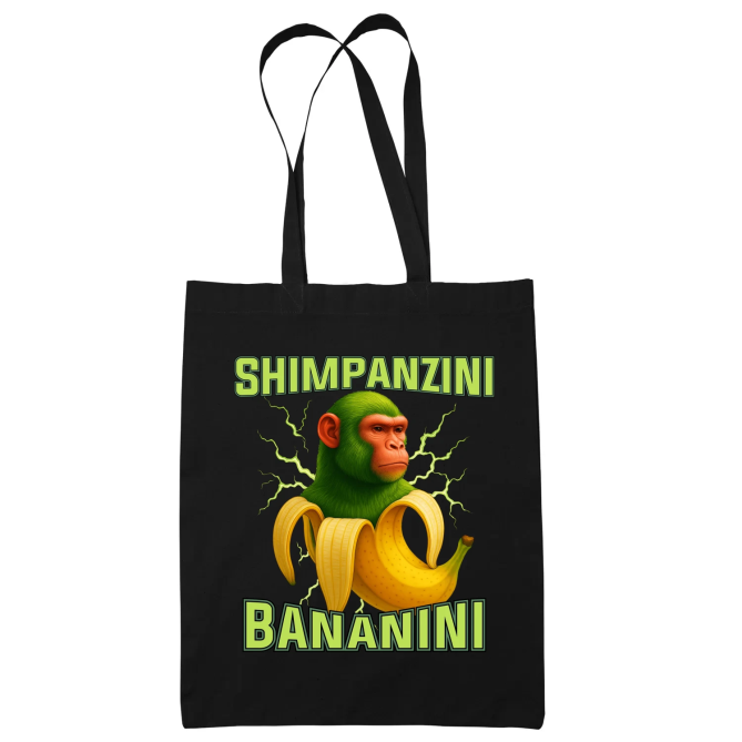 Shimpanzini bananini - Italian Brainrot - taška s potiskem