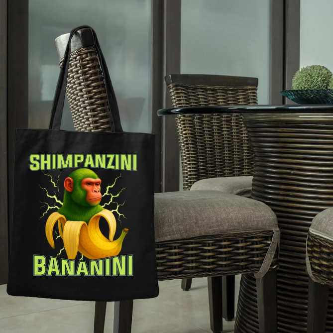 Shimpanzini bananini - Italian Brainrot - taška s potiskem