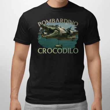 Bombardino Crocodilo - Italian Brainrot - pánské tričko s potiskem