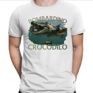 Bombardino Crocodilo - Italian Brainrot - pánské tričko s potiskem