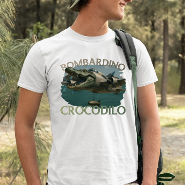 Bombardino Crocodilo - Italian Brainrot - pánské tričko s potiskem