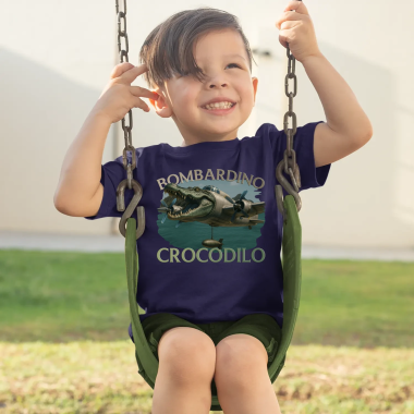 Bombardino Crocodilo - Italian Brainrot - dětské tričko s potiskem