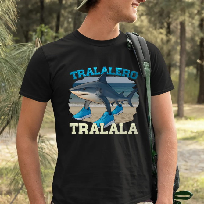 Tralalero Tralala - Italian Brainrot - pánské tričko s potiskem
