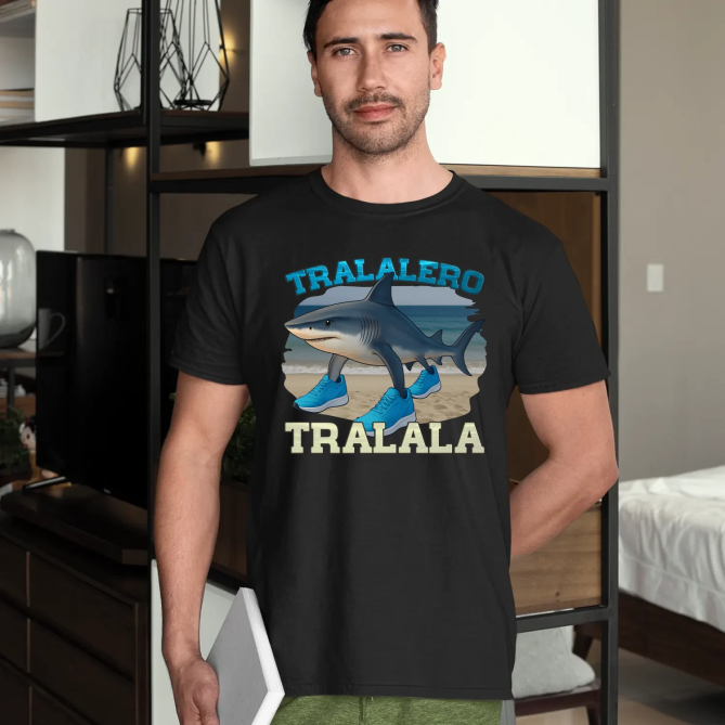 Tralalero Tralala - Italian Brainrot - pánské tričko s potiskem