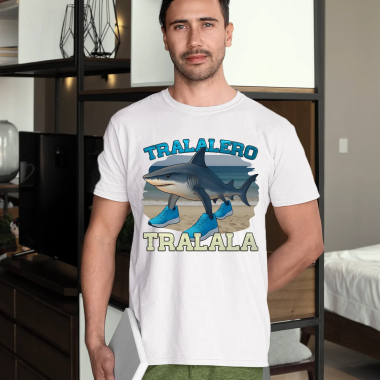 Tralalero Tralala - Italian Brainrot - pánské tričko s potiskem