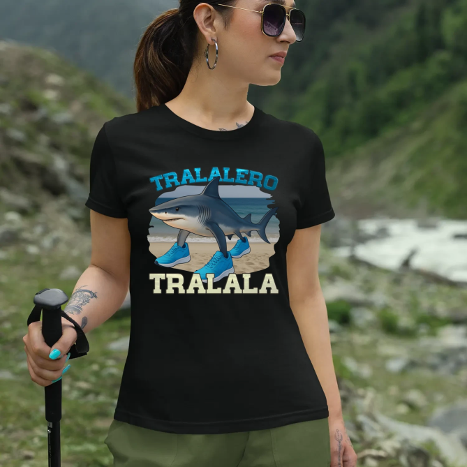 Tralalero Tralala - Italian Brainrot - dámské tričko s potiskem