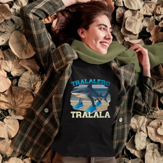 Tralalero Tralala - Italian Brainrot - dámské tričko s potiskem