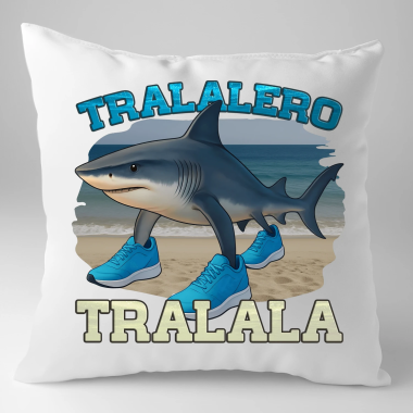 Tralalero Tralala - Italian Brainrot - polštář s potiskem