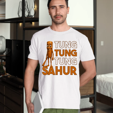 Tung tung tung sahur - Italian Brainrot - pánské tričko s potiskem